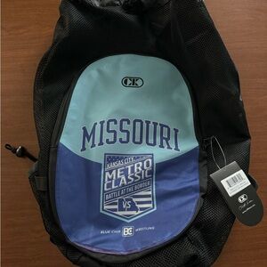 CK and Missouri Metro Classic Backpack - Black and Blue